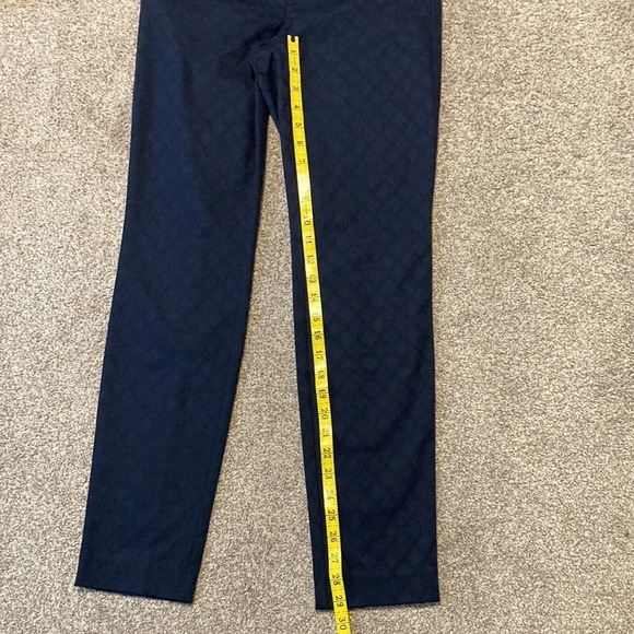 NWOT Lilly Pulitzer Kelly Textured Ankle Length Skinny Pant Navy 0 - Picture 9 of 16